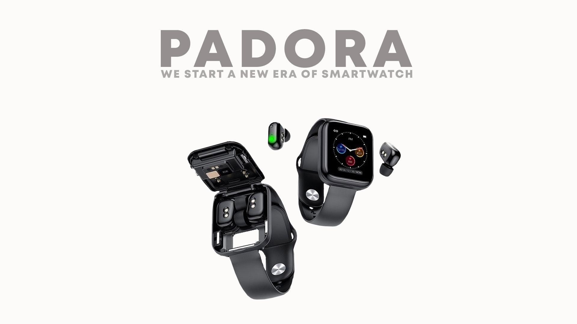 PADORA – 2 in 1 – Smartwatch earbuds